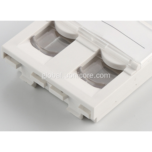 RJ45 French Type Faceplates RJ45 45x45 french type face plate wall plates Supplier